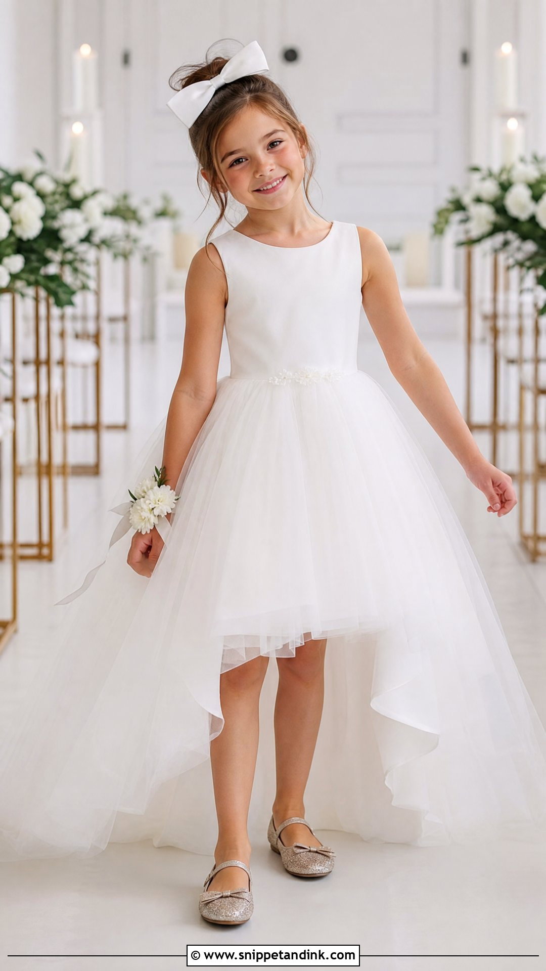 High Low Flower Girl Dress - Snippet and Ink - 25 Girl Wedding Dress Ideas