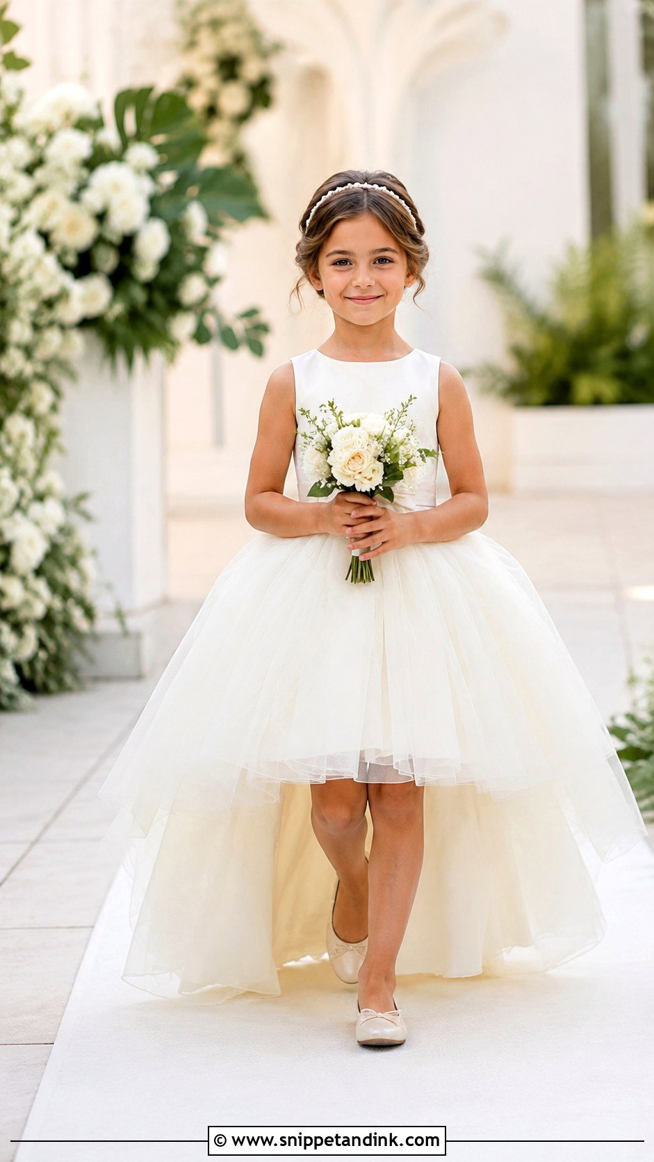 High Low Flower Girl Dress - Snippet and Ink - 25 Wedding Dress for Girls Ideas