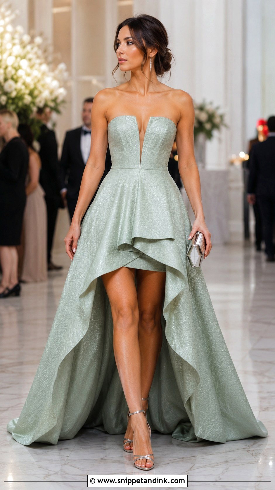 High Low Gazar Gown - Snippet and Ink - 20 Gazar Gown Ideas