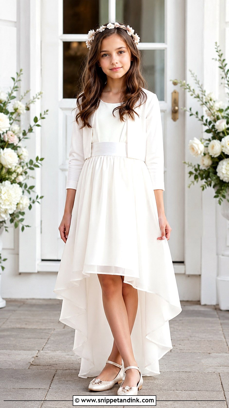 High Low Girls Wedding Dress - Snippet and Ink - 20 Girls Kids Wedding Dresses