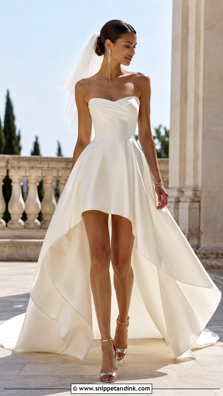 High Low Handkerchief Wedding Dress - Snippet and Ink - 20 Handkerchief Wedding Dress Ideas