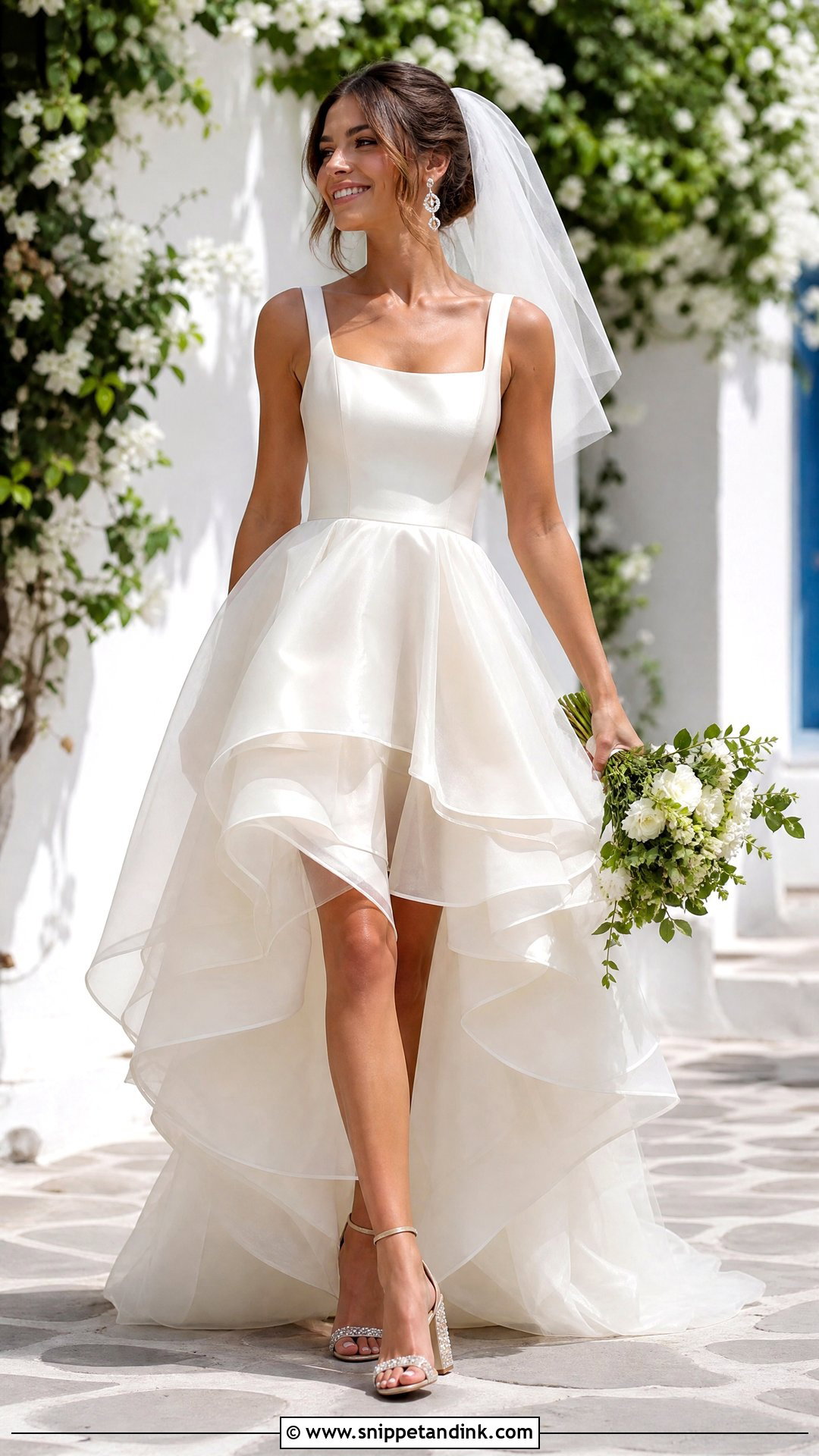 High Low Homemade Wedding Dress - Snippet and Ink - 20 Homemade Wedding Dress Ideas