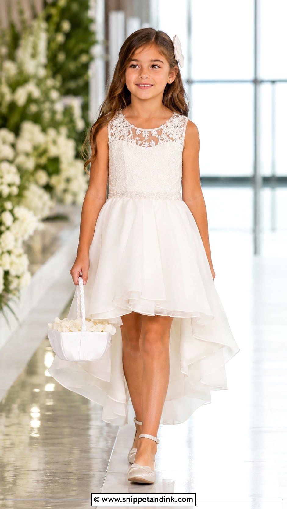 High Low Kids Bridal Dress - Snippet and Ink - 20 Kids Bridal Dress Ideas