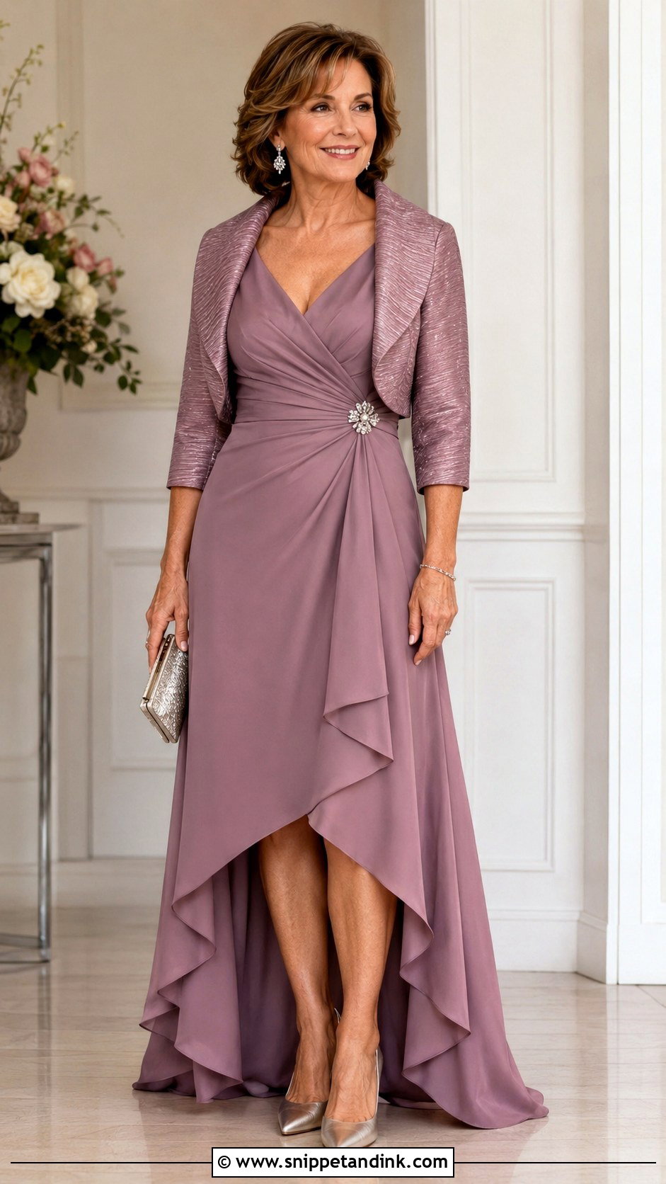 High Low Petite Mother of the Bride Dress - Snippet and Ink - 20 Moms Dresses for Weddings