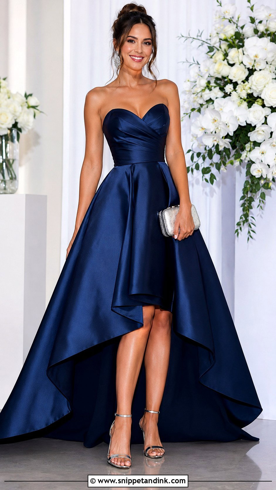 High Low Satin Ball Gown - Snippet and Ink - 25 Satin Ball Gown Ideas