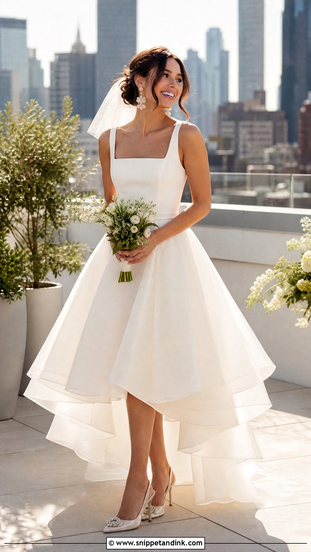 High Low Summer Wedding Dress - Snippet and Ink - 20 Wedding Dresses for Summer