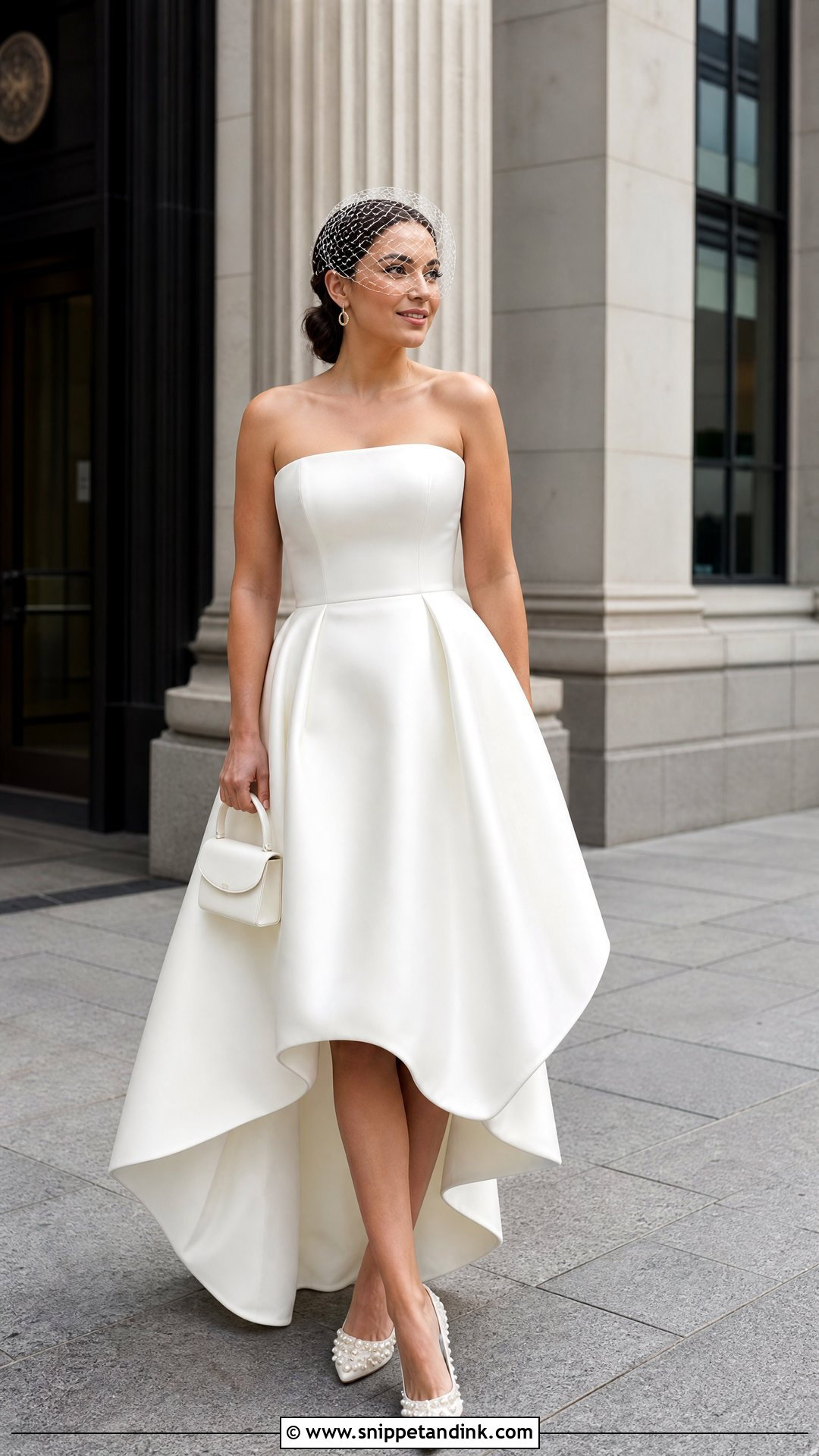High Low Tulip Wedding Dress - Snippet and Ink - 20 Tulip Wedding Dress Ideas