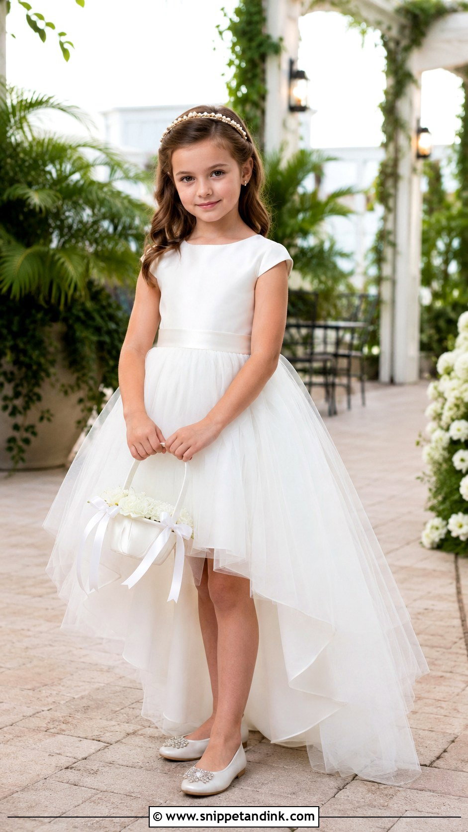 High Low Tulle Flower Girl Dress - Snippet and Ink - 20 Girl Dresses for Wedding