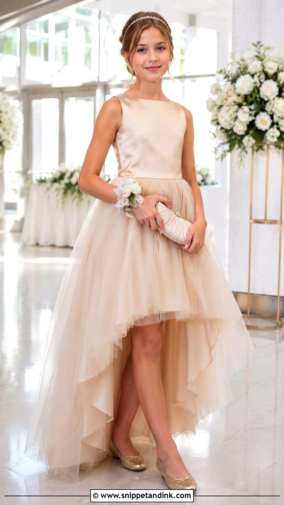 High Low Tulle Girl Wedding Dress - Snippet and Ink - 20 Drees Design for Girl Wedding Ideas