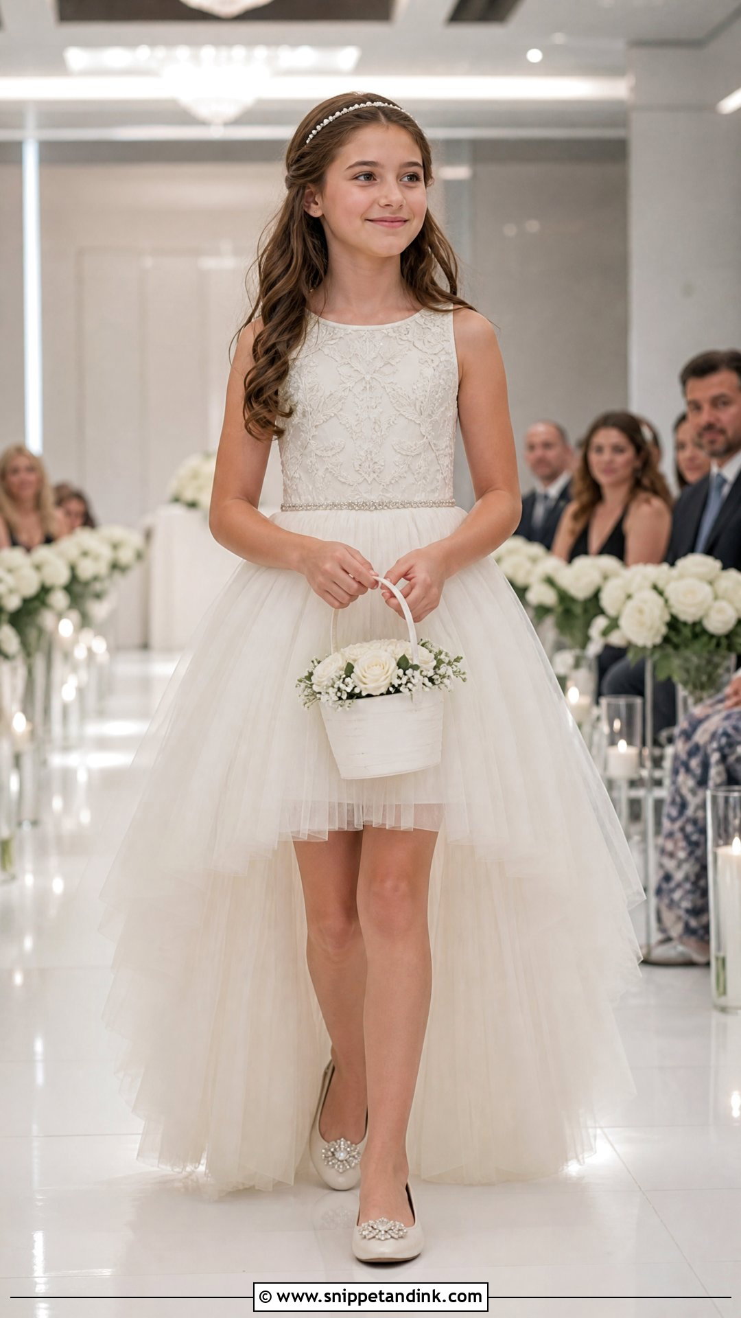 High Low Tulle Kids Wedding Gown - Snippet and Ink - 20 Kids Gown Design Wedding Dresses