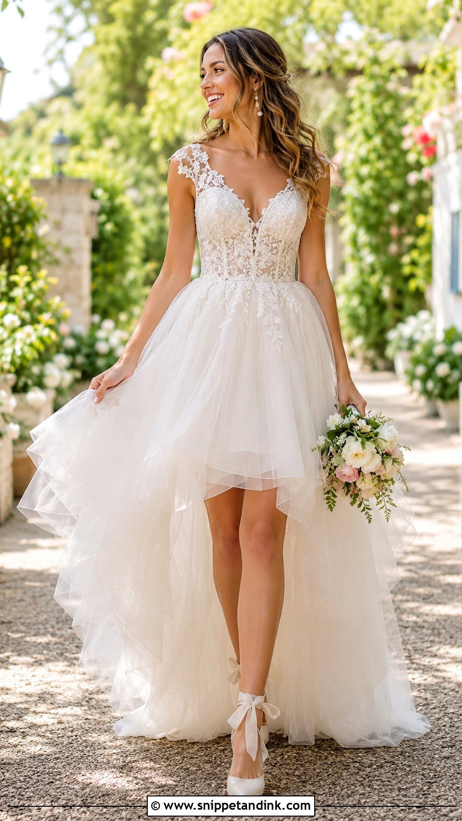 High Low Wedding Dress - Snippet and Ink - 25 Fairycore Wedding Dress Ideas