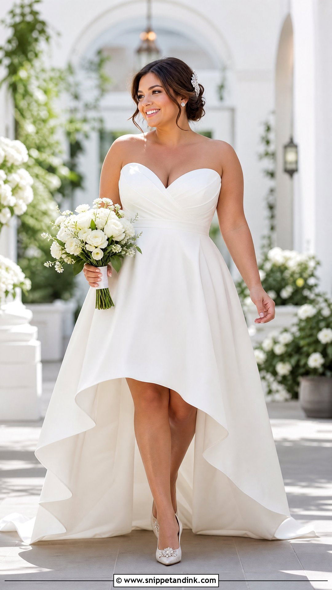 High Low Wedding Dress - Snippet and Ink - 25 Wedding Dress Curvy Bride Ideas