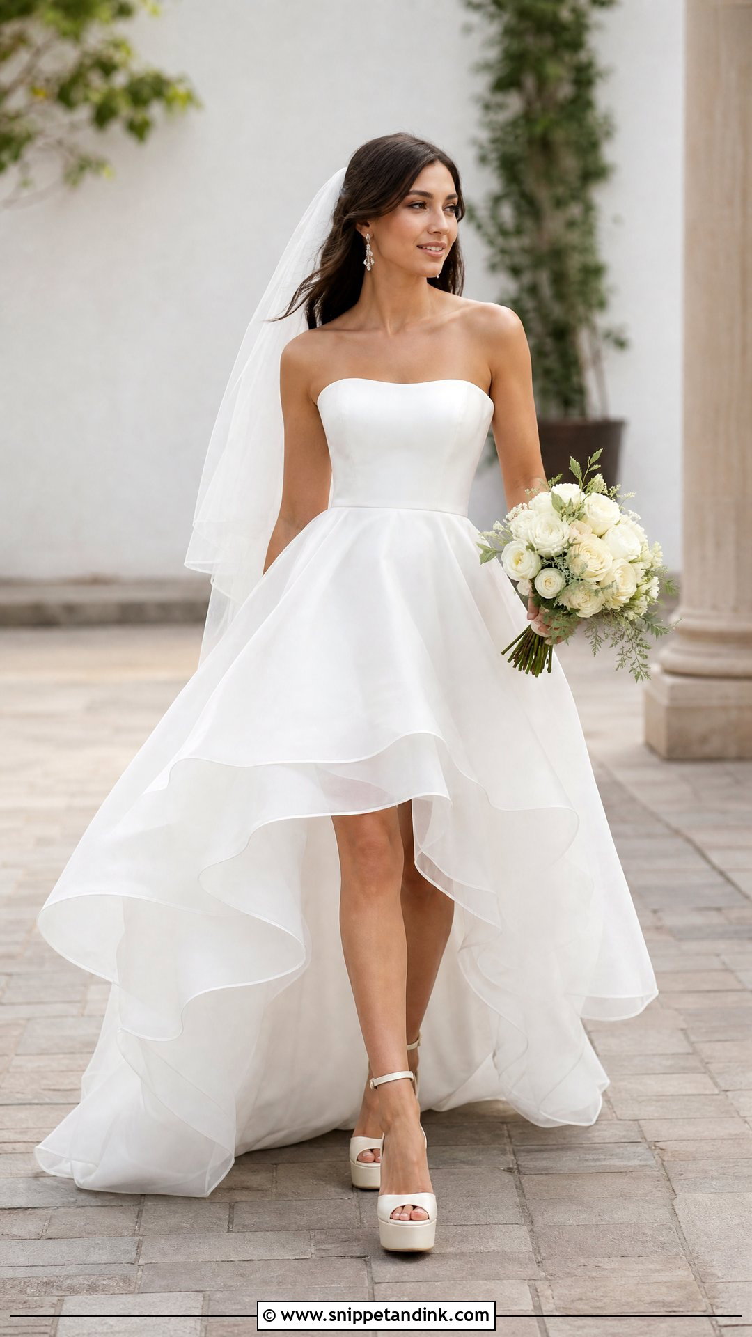 High Low Wedding Dress - Snippet and Ink - 25 Wedding Dress Shapes Ideas