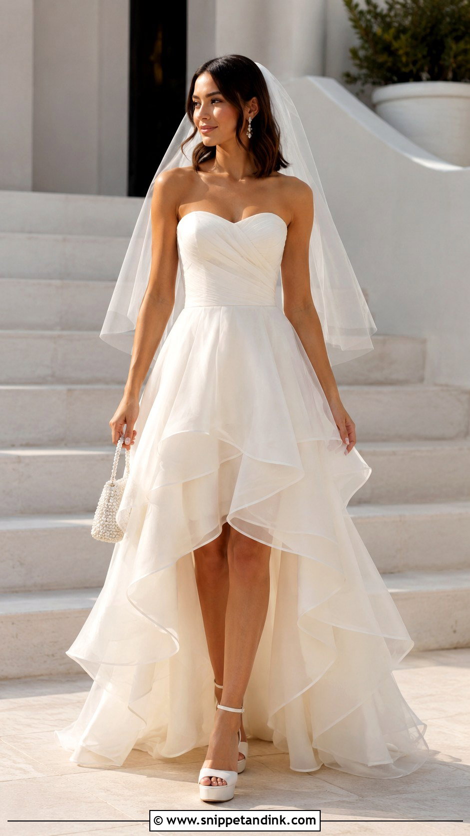 High Low Wedding Dress - Snippet and Ink - 20 Comfy Wedding Dress Ideas