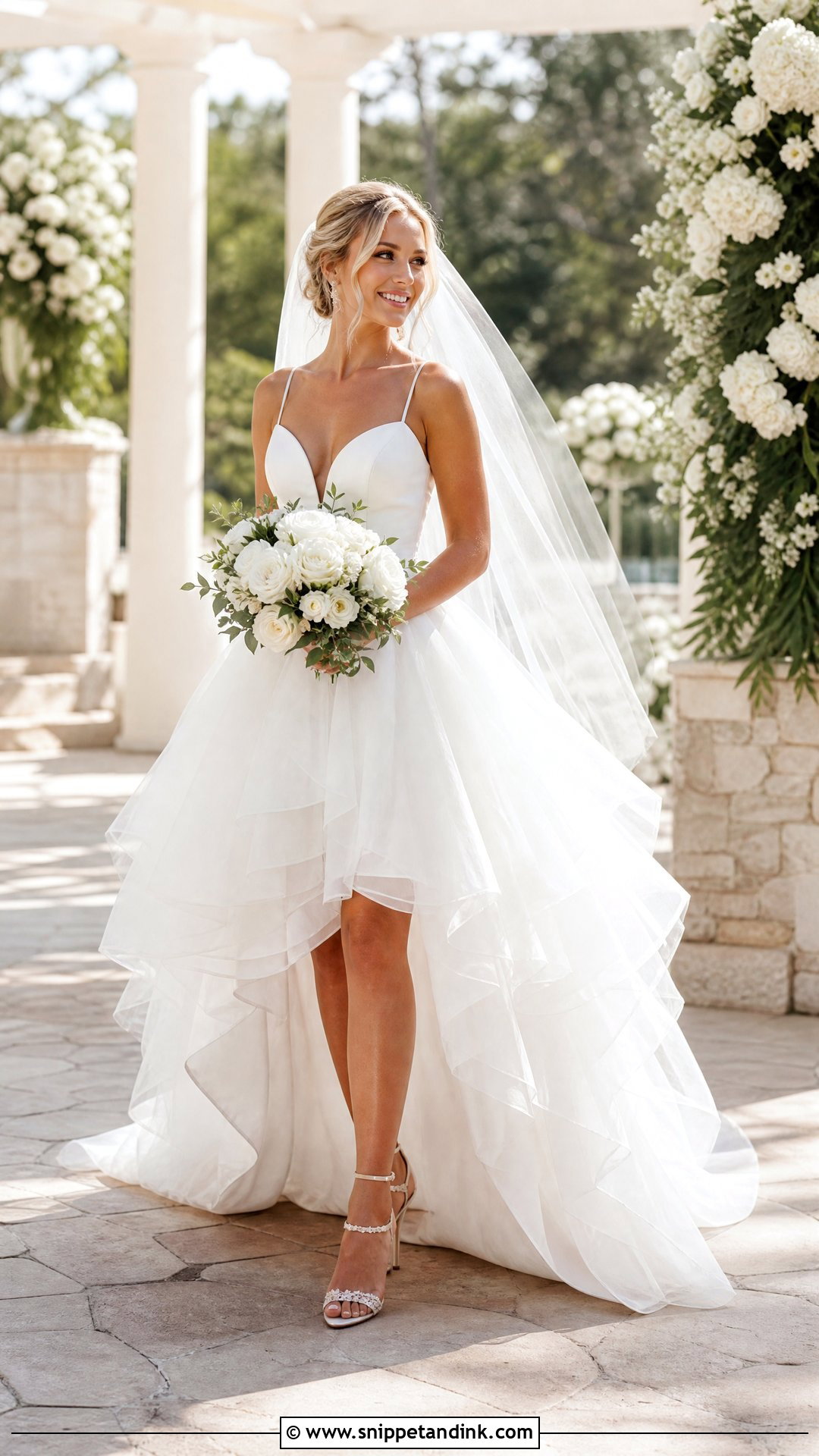 High Low Wedding Dress - Snippet and Ink - 20 Wedding Dress Cuts Ideas