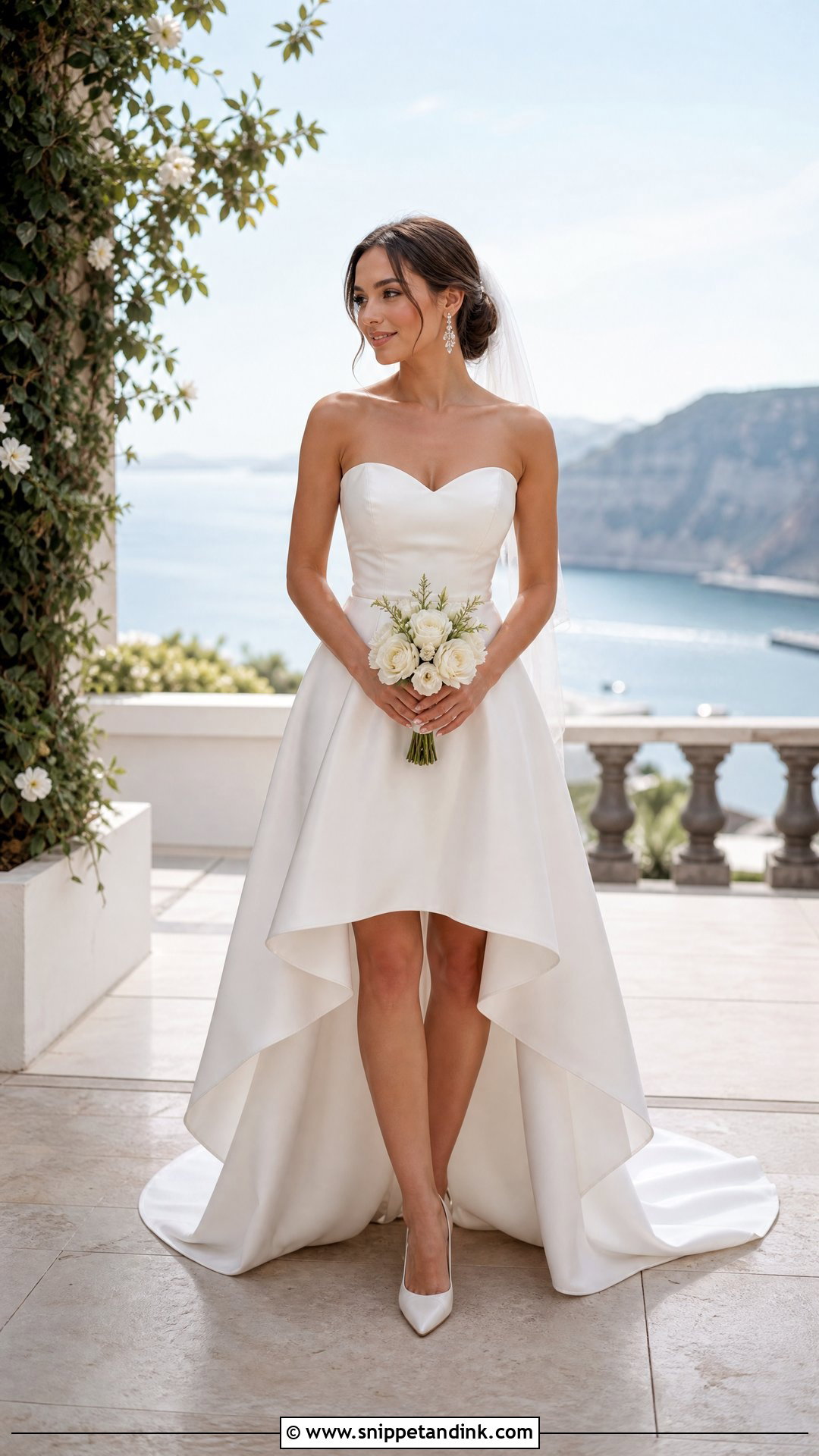 High Low Wedding Dress - Snippet and Ink - 20 Wedding Dresses for Petite Brides