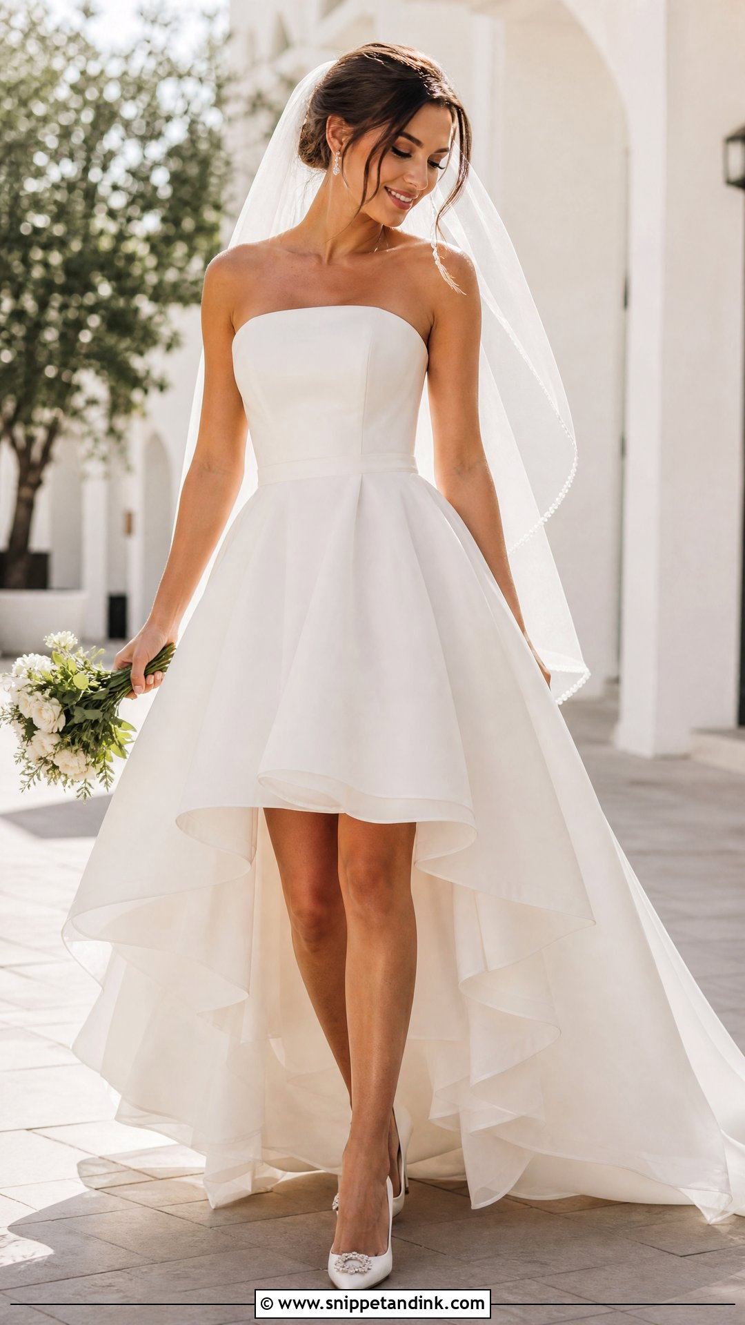 High Low Wedding Dress - Snippet and Ink - 20 Wedding Dresses Shapes