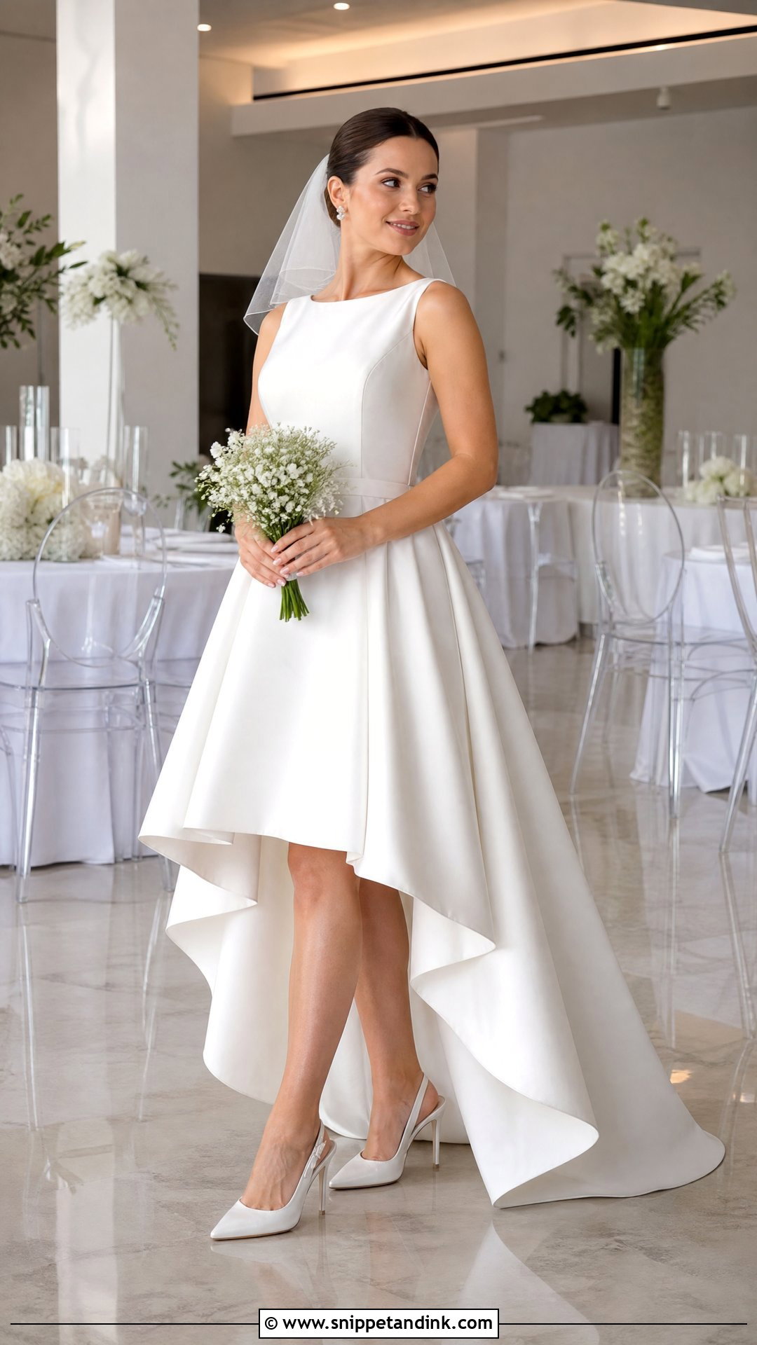 High Low Wedding Dress - Snippet and Ink - 20 Petite Bride Wedding Dress Ideas