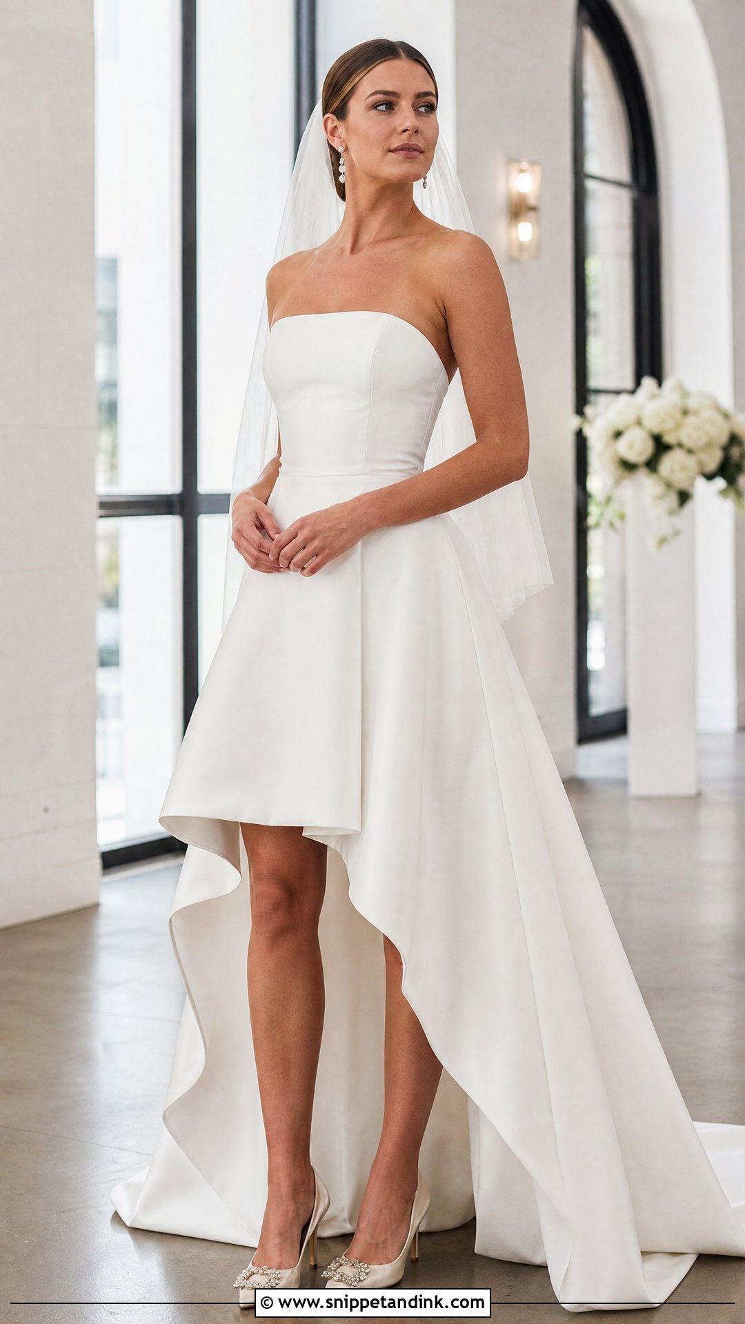 High Low Wedding Dress - Snippet and Ink - 20 Womens Wedding Dresses
