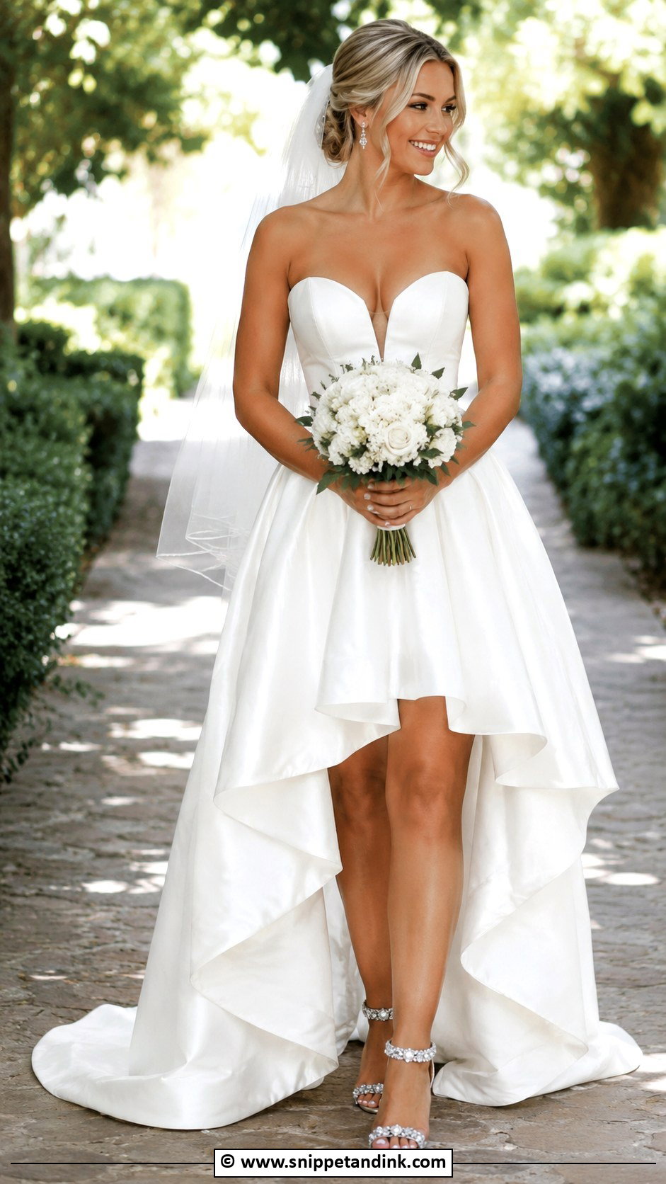 High Low Wedding Dress - Snippet and Ink - 35 Wedding Dress Styles