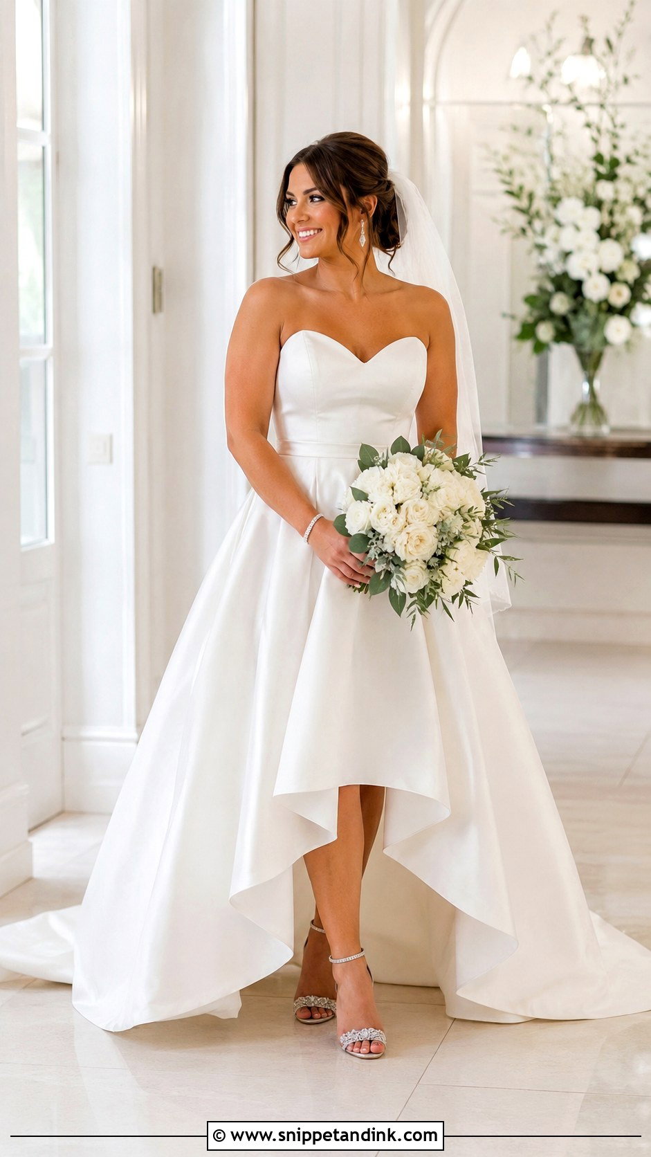 High Low Wedding Dress For Mid Size Bride - Snippet and Ink - 25 Mid Size Bride Ideas