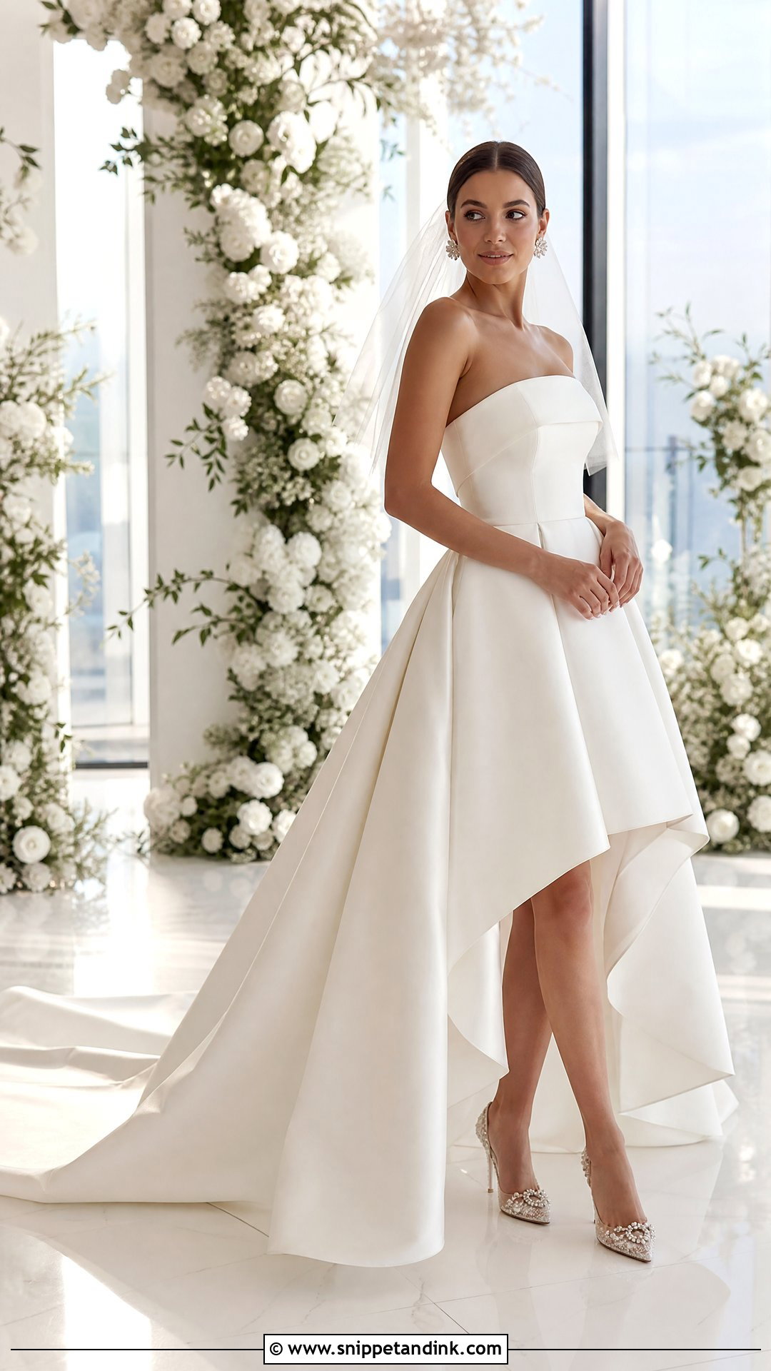 High Low Wedding Dress With Back Train - Snippet and Ink - 25 Wedding Dress with Train Ideas