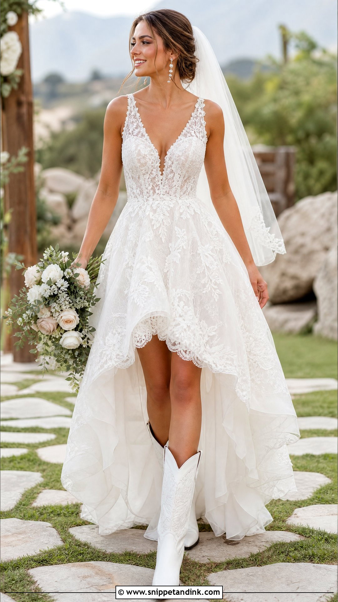 High Low Wedding Dress With Boots - Snippet and Ink - 25 Wedding Dress with Boots Ideas