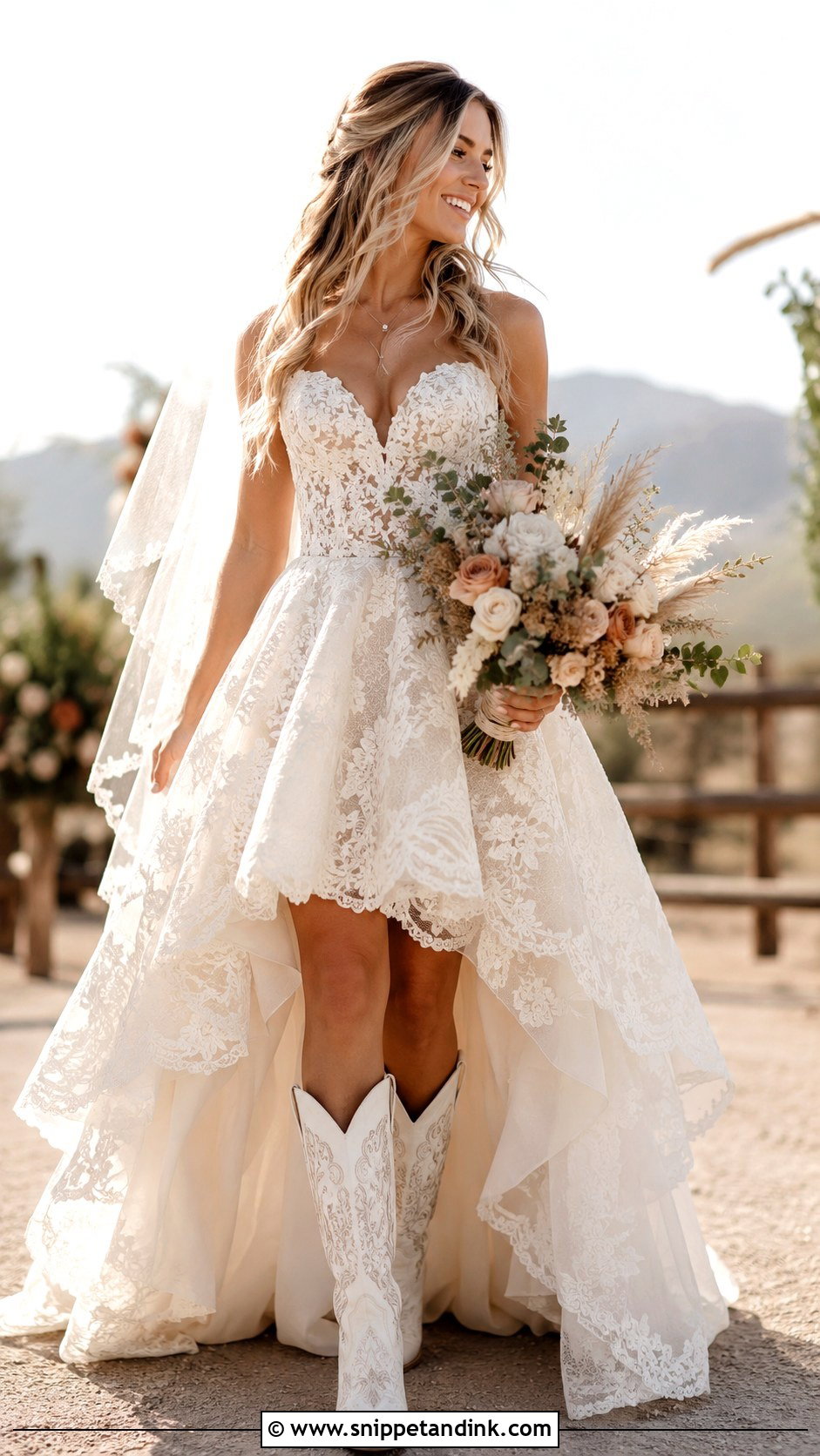 High Low Wedding Dress With Cowboy Boots - Snippet and Ink - 25 Wedding Dress with Cowboy Boots Ideas