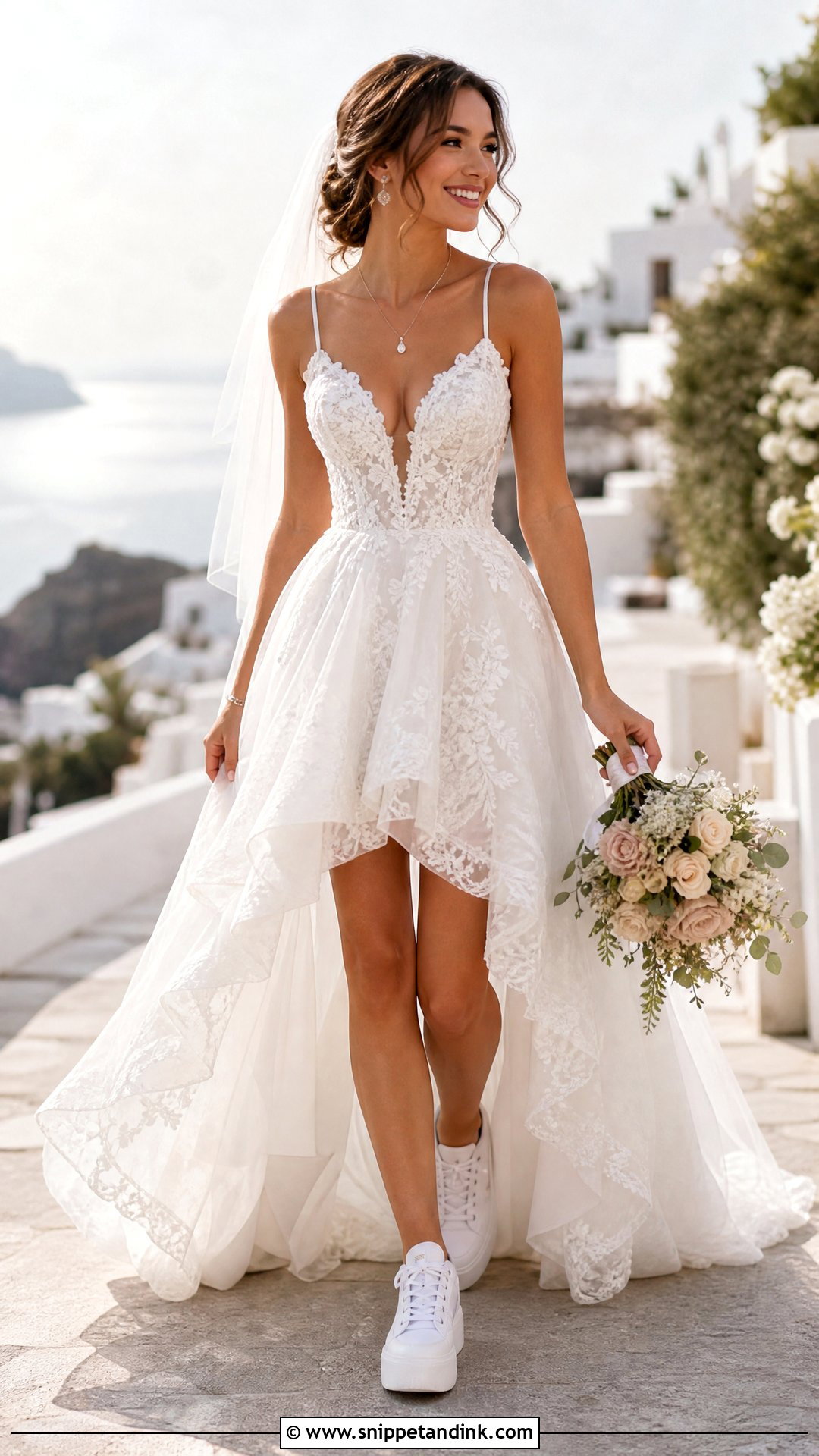 High Low Wedding Dress With Sneakers - Snippet and Ink - 25 Wedding Dress with Sneakers Ideas