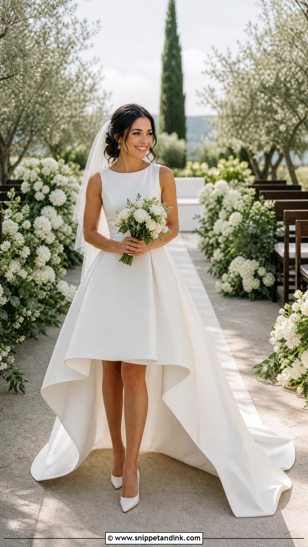 High Low Wedding Gown - Snippet and Ink - 20 Wedding Gown for Short Bride Ideas