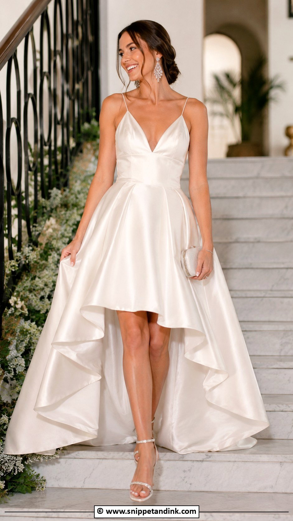 High Low Wedding Night Dress - Snippet and Ink - 25 Wedding Night Dress Ideas