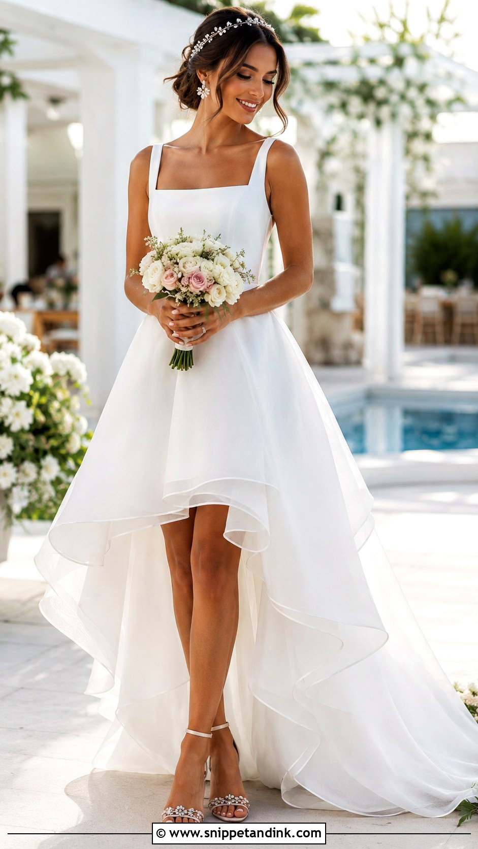 High Low Whimsical Bridal Look - Snippet and Ink - 20 Whimsical Bride Ideas