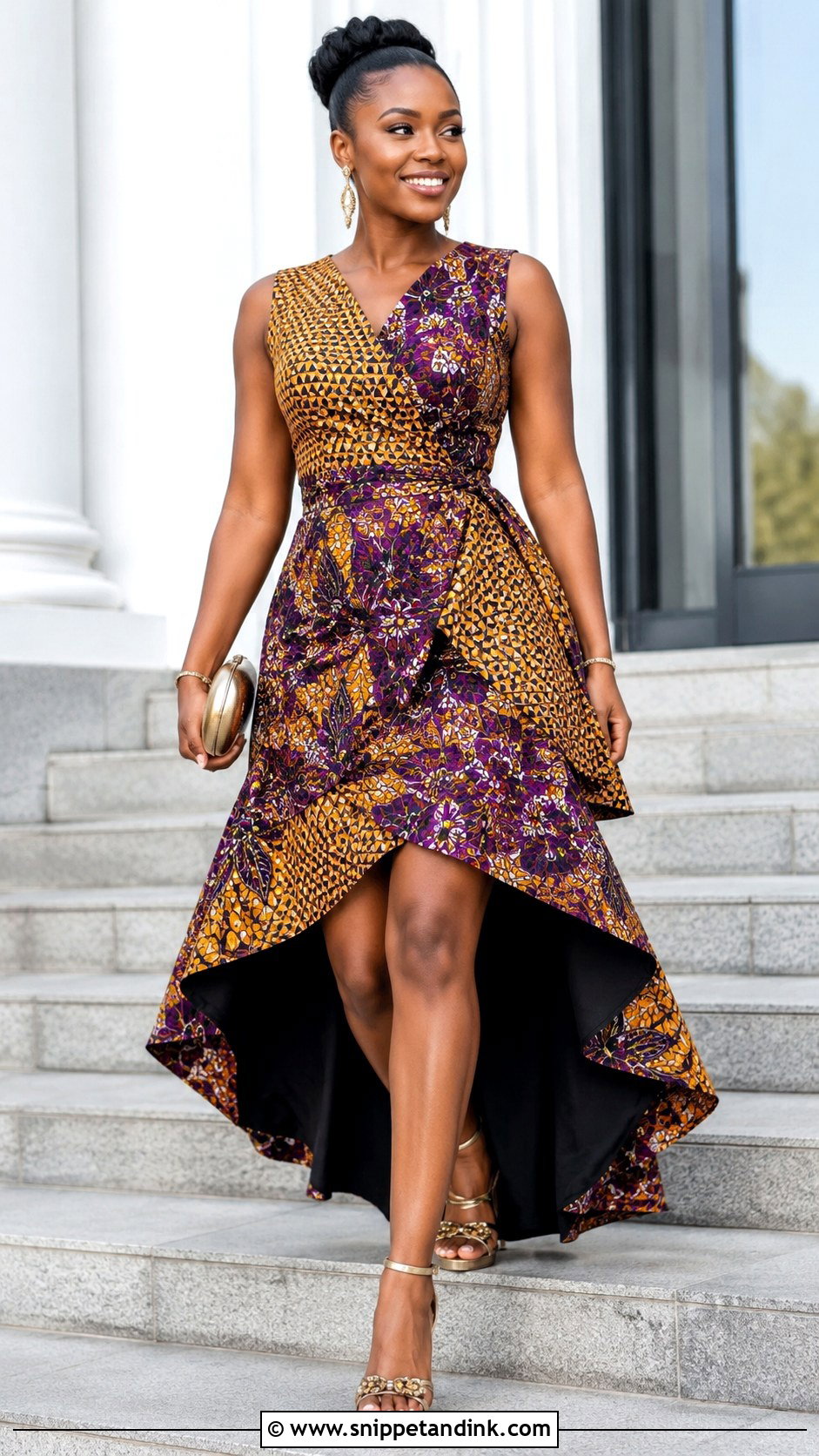 High Low Wrapper Gown - Snippet and Ink - 20 Wrapper Gown Ideas