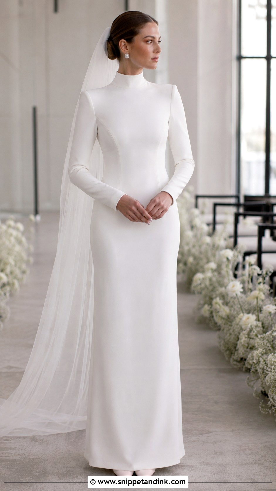 High Neck Architectural Wedding Dress - Snippet and Ink - 20 Architectural Wedding Dress Ideas