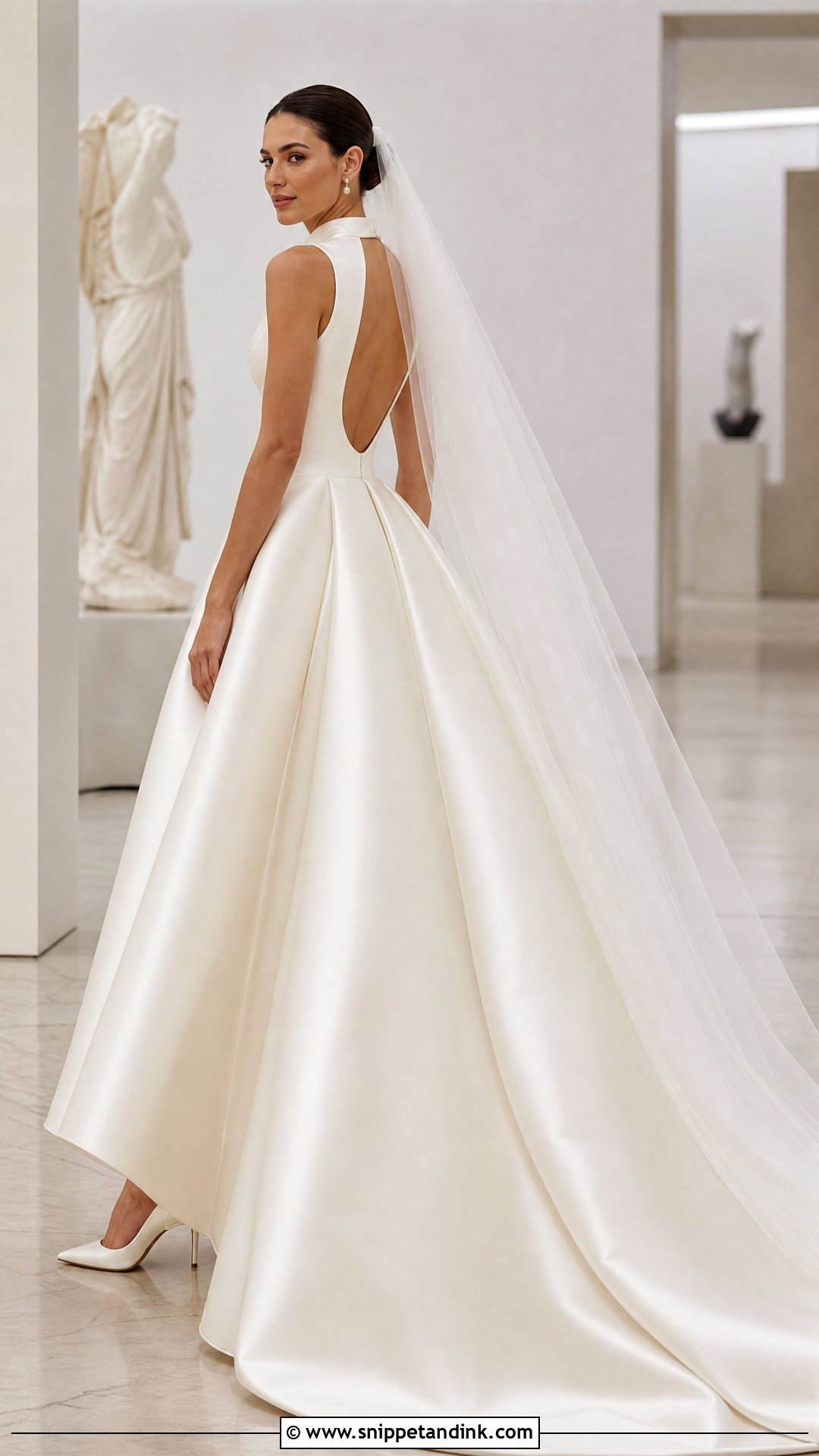 High Neck Ballgown Wedding Dress - Snippet and Ink - 20 Simple Ballgown Wedding Dress Ideas