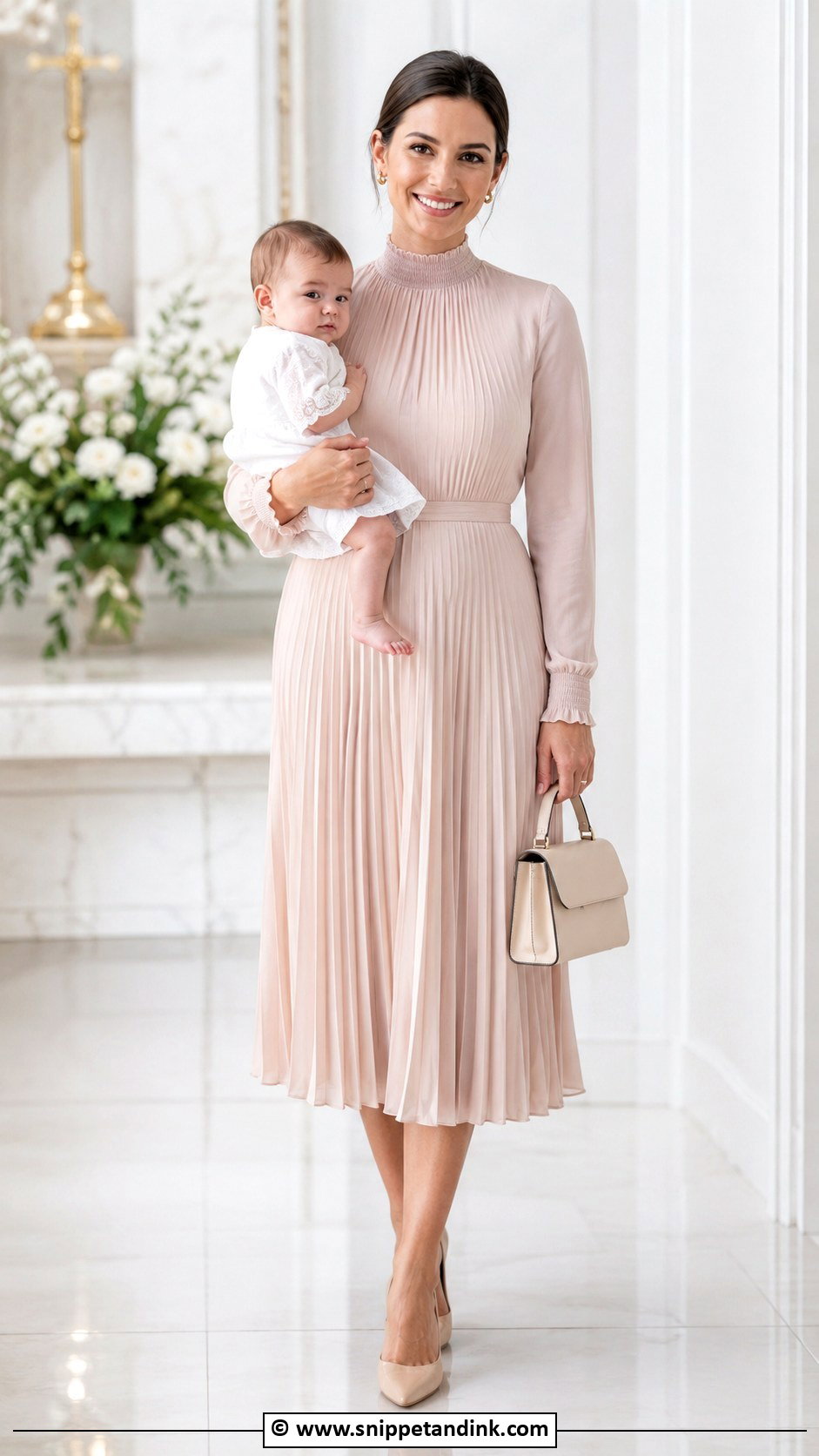 High Neck Baptism Dress for Mom - Snippet and Ink - 25 Baptism Dress for Mom Ideas