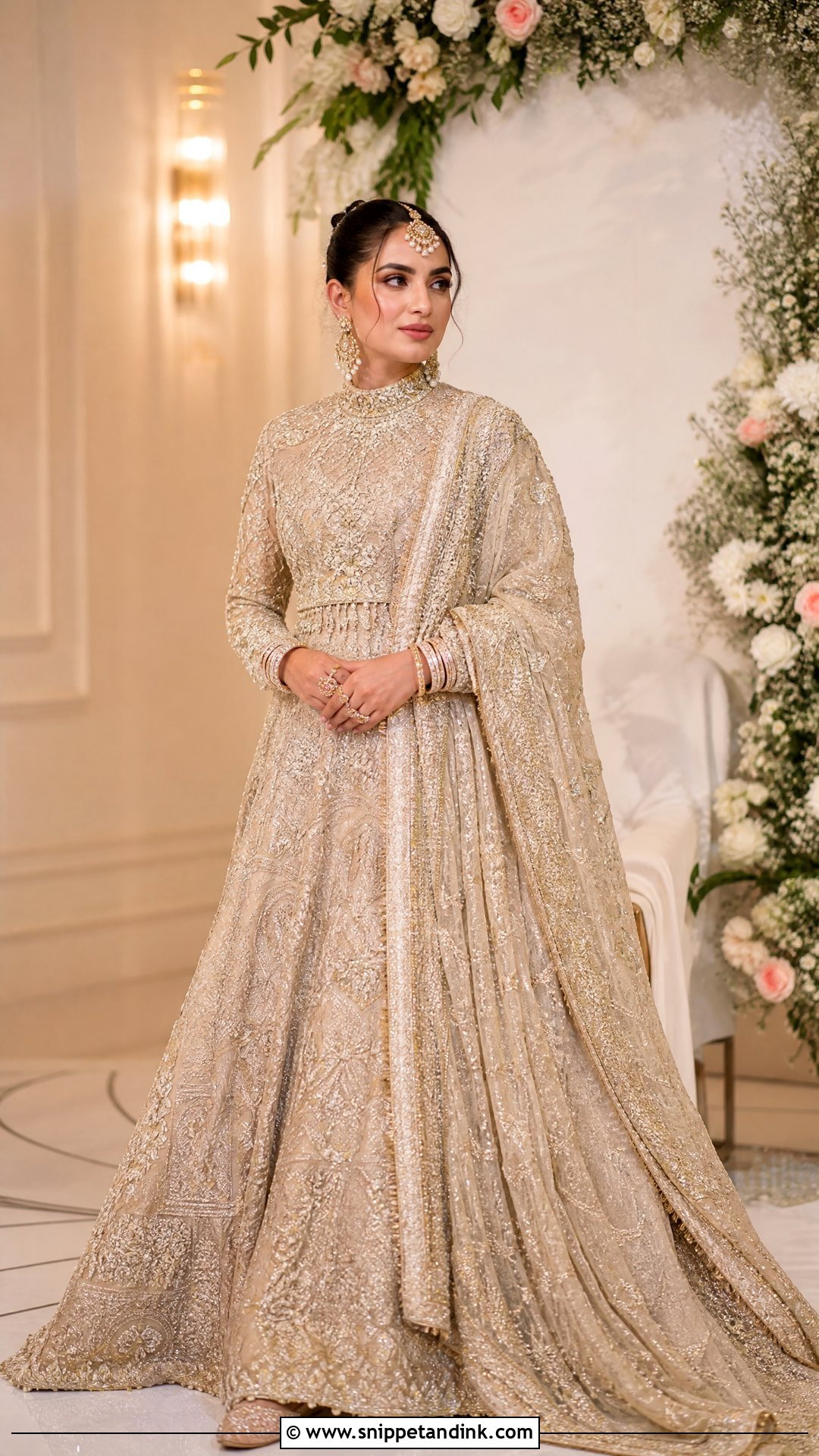 High Neck Bridal Blouse Design - Snippet and Ink - 20 Latest Bridal Blouse Neck Designs
