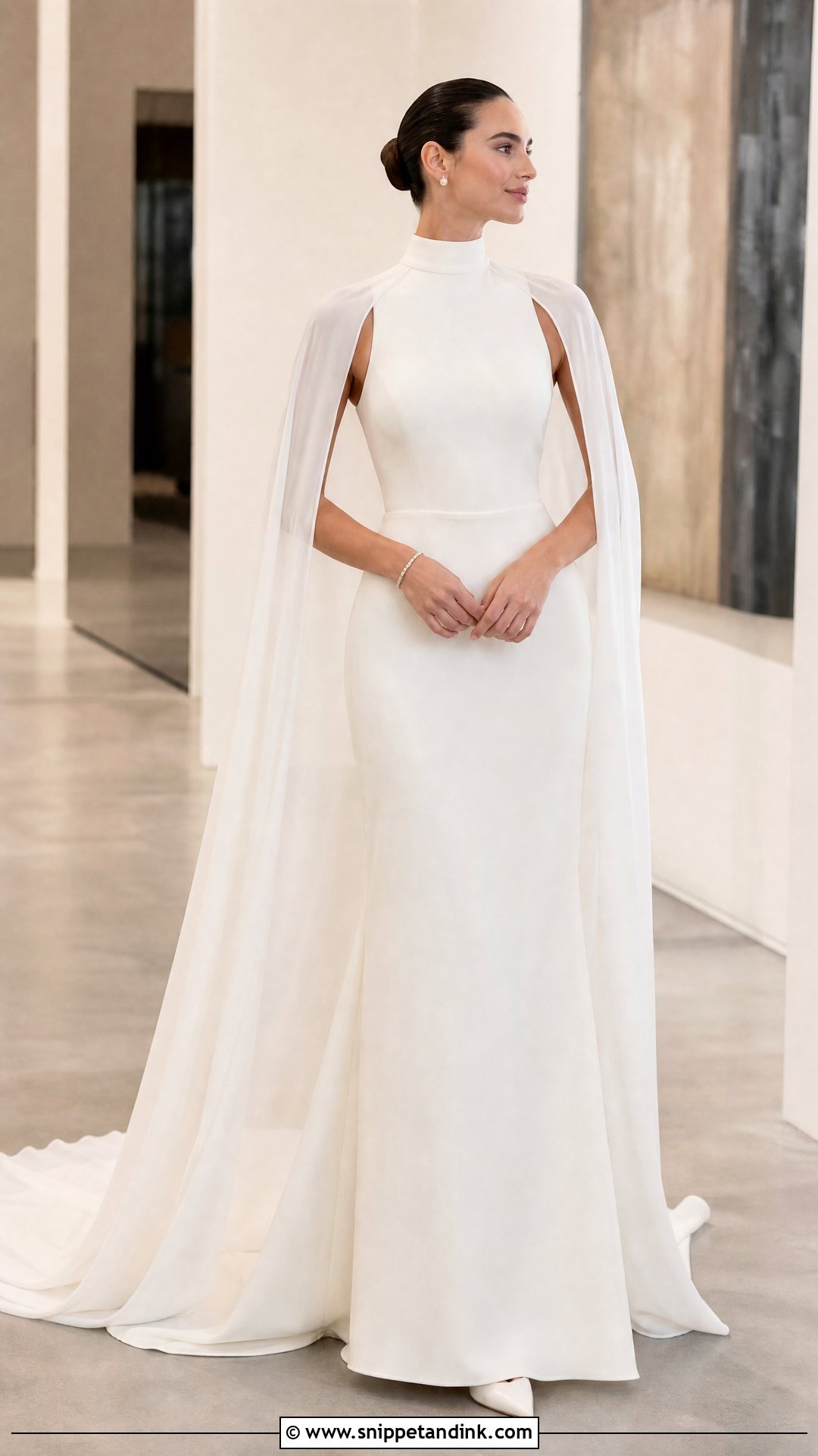 High Neck Bridal Dress - Snippet and Ink - 25 Bridal Dresses Simple Elegant