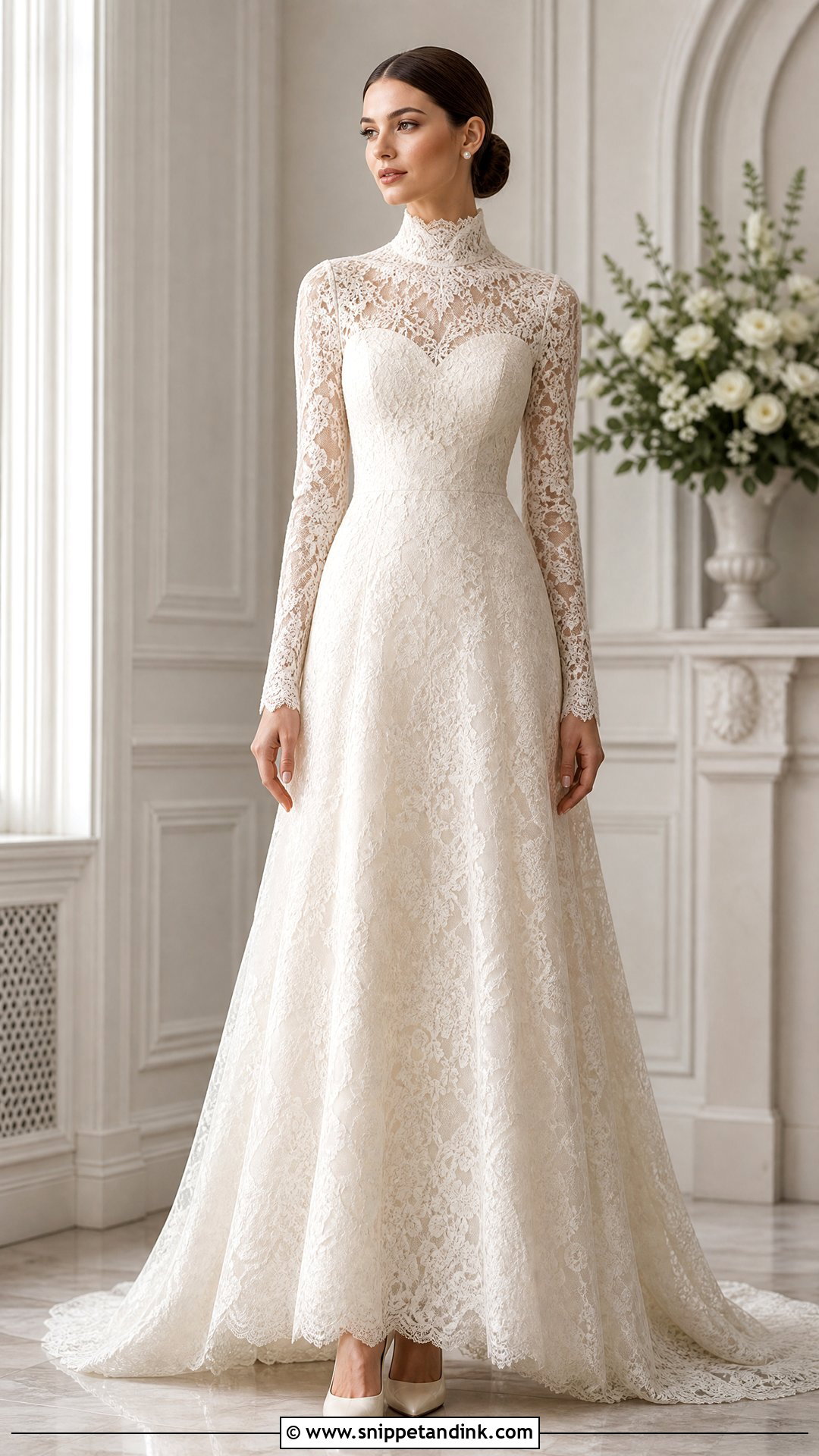 High Neck Bridal Frock - Snippet and Ink - 25 Bridal Frock Ideas
