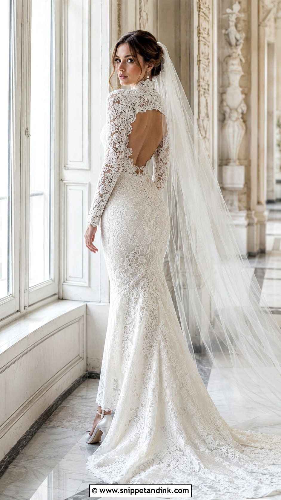 High Neck Bride Dress - Snippet and Ink - 25 Elegant Bride Dress Ideas
