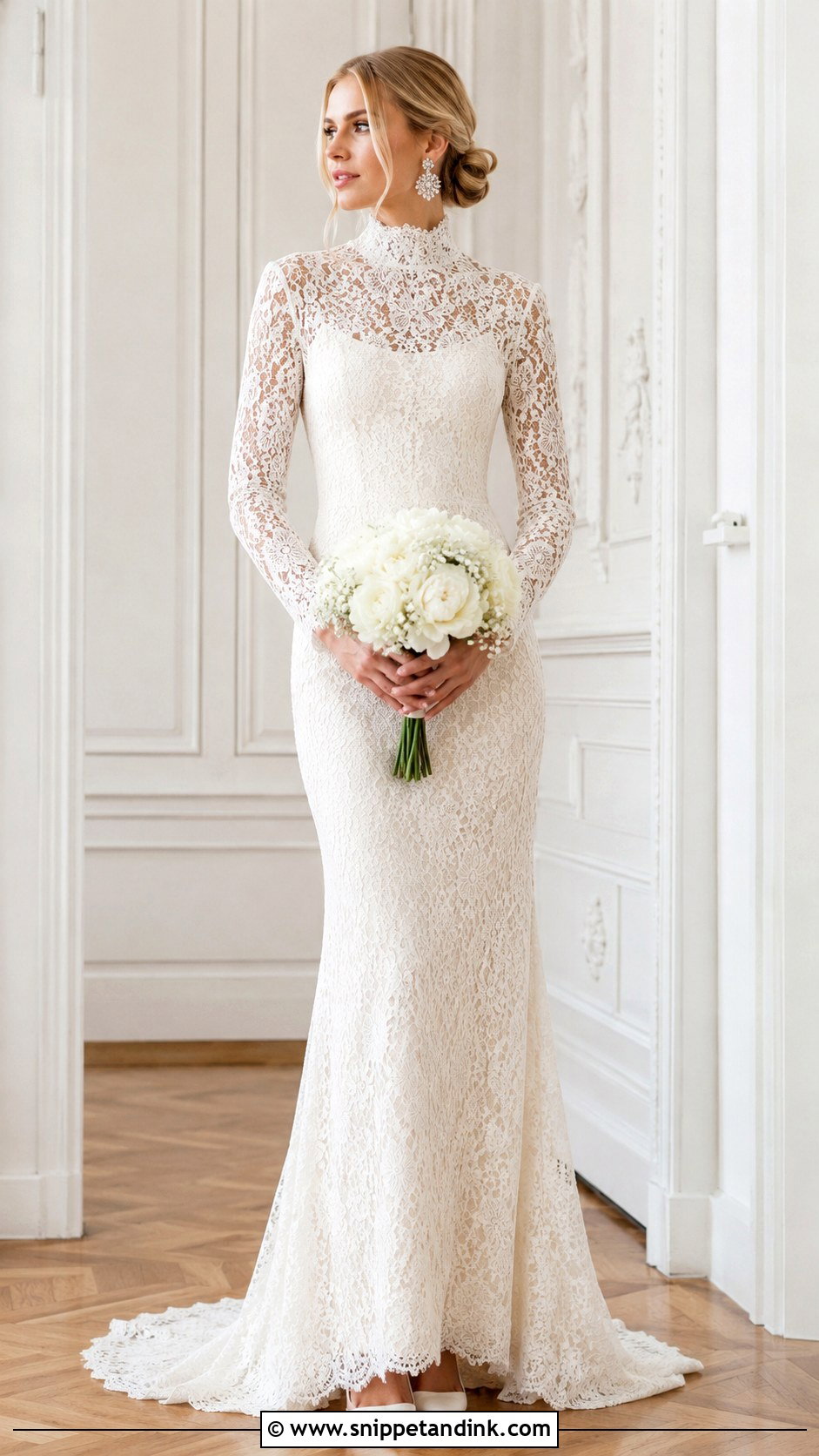 High Neck Bride Dress - Snippet and Ink - 25 Bride Dress 2025 Ideas