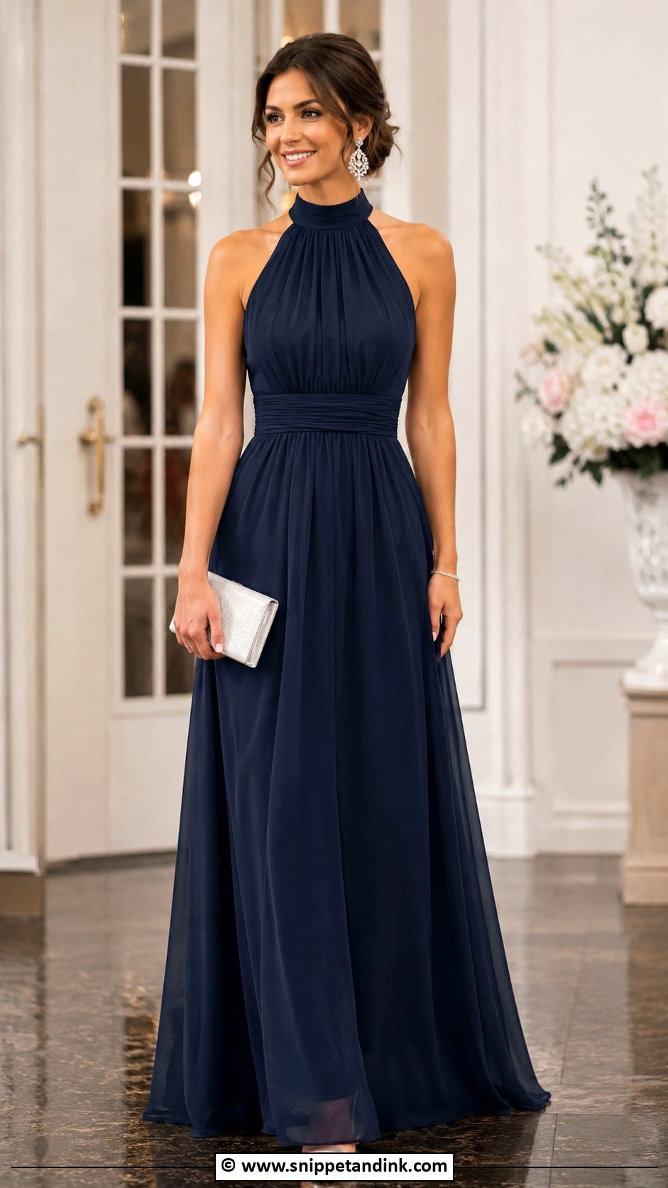 High Neck Bridesmaid Dress - Snippet and Ink - 30 Bridal Maid Dress Ideas