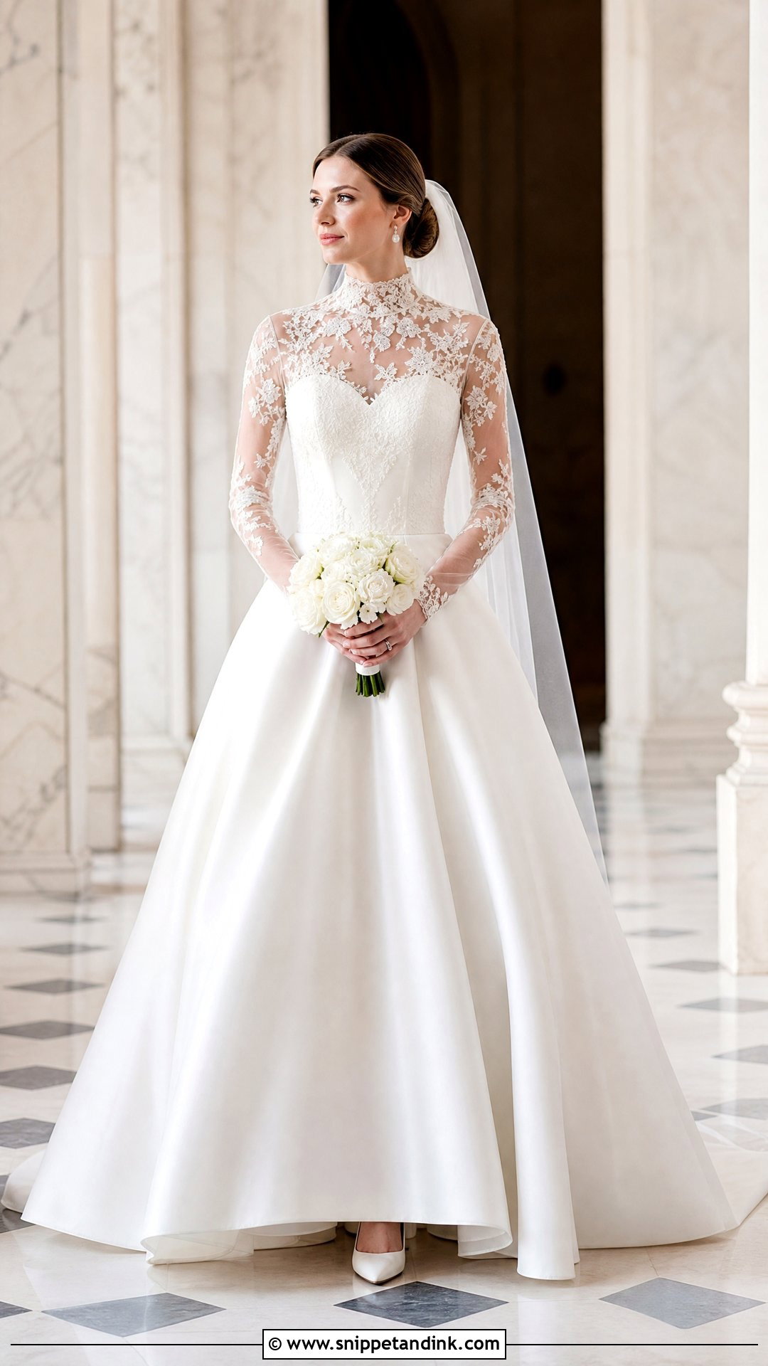 High Neck Corset Princess Wedding Dress - Snippet and Ink - 20 Princess Wedding Dresses Corset Top