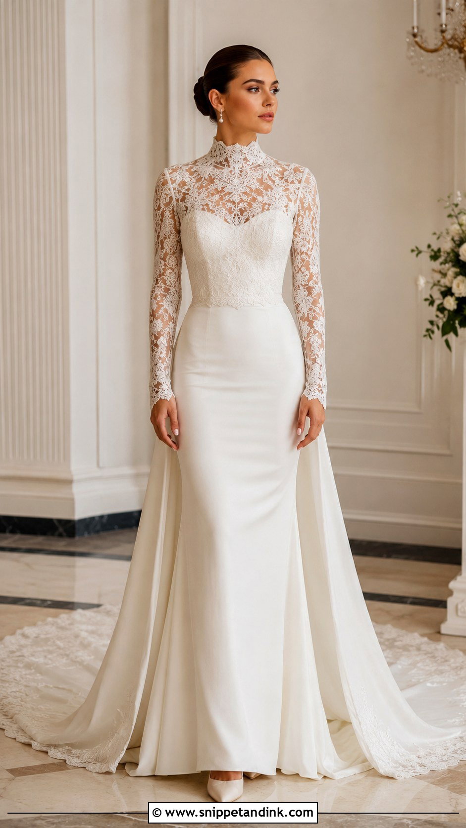 High Neck Couture Wedding Dress - Snippet and Ink - 25 Haute Couture Wedding Dress Ideas