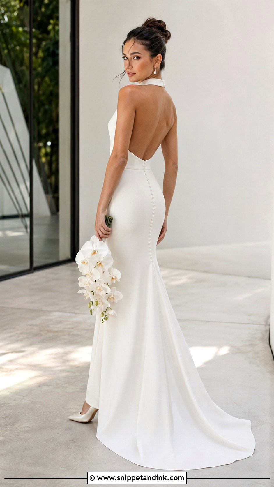 High Neck Halter Mermaid Bridal Dress - Snippet and Ink - 20 High Neck Bridal Dress Ideas