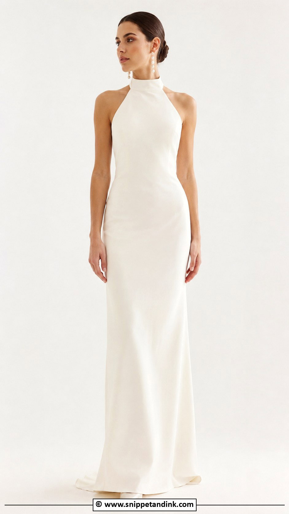 High Neck Halter Wedding Dress - Snippet and Ink - 25 Halter Top Wedding Dress Ideas
