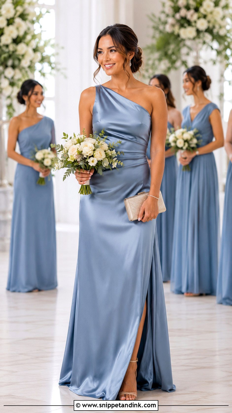 High Neck Maid Of Honor Gown - Snippet and Ink - 30 Maid of Honor Gown Ideas