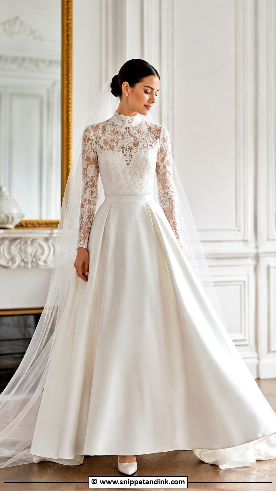 High Neck Marriage Dress - Snippet and Ink - 25 Marriage Dresses for Women