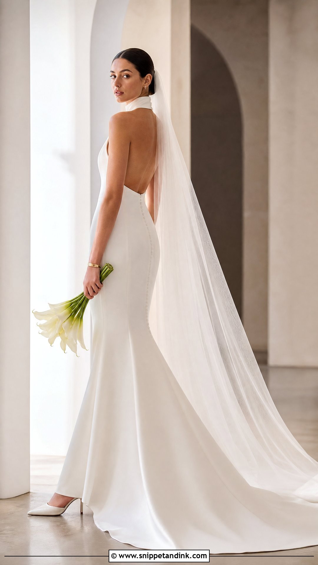 High Neck Mermaid Wedding Dress - Snippet and Ink - 25 Simple Mermaid Wedding Dress Ideas