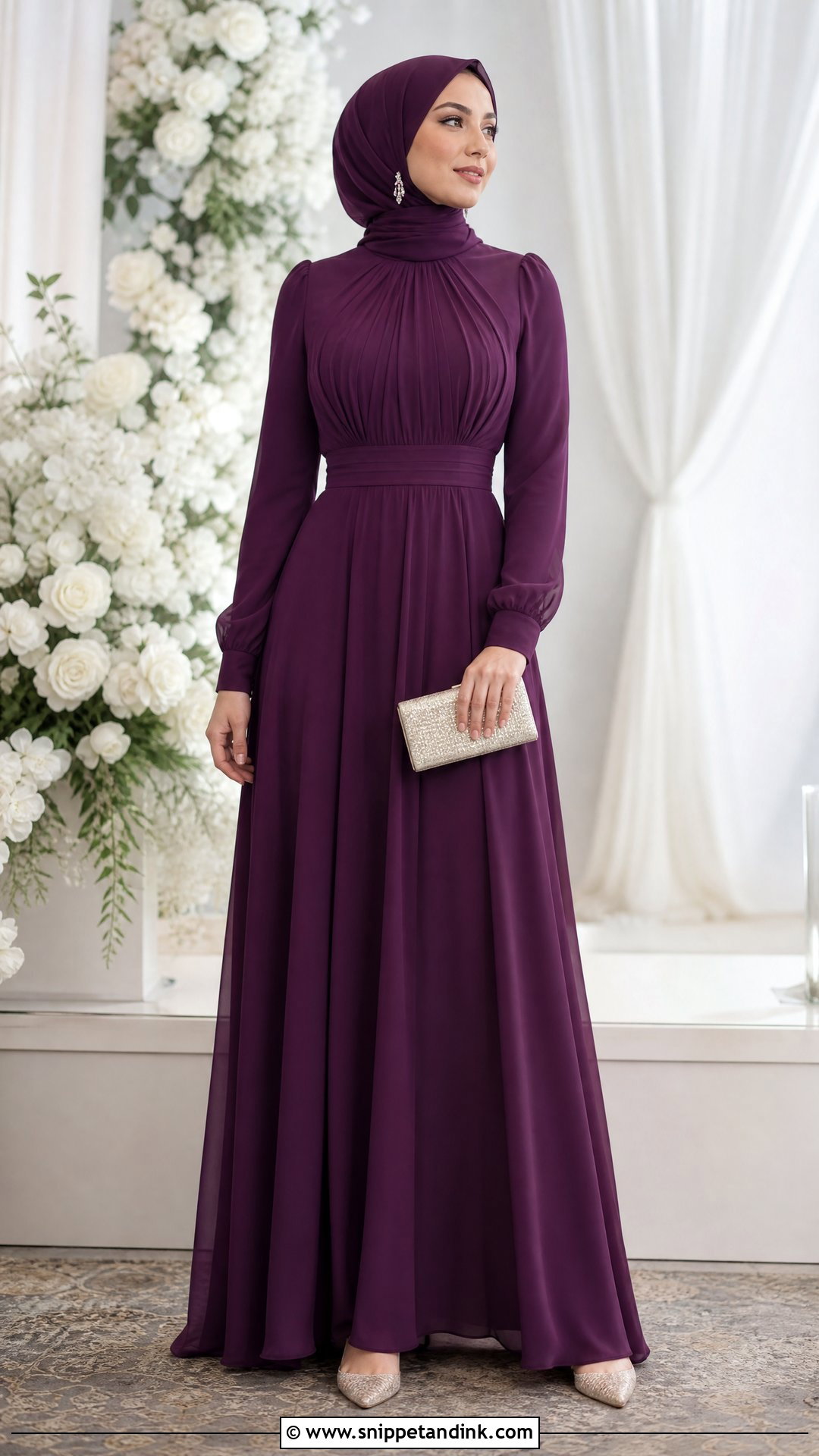 High Neck Modest Wedding Frock - Snippet and Ink - 20 Wedding Frocks for Women Ideas